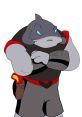 Captain Gantu from Lilo & Stitch, showcasing his muscular build and determined expression in a dynamic pose.