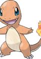 Charming Charmander with a fiery tail, iconic character from Pokémon Snap, ready for adventure in the Pokémon world.