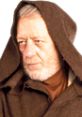 Ben Kenobi, a wise Jedi in his iconic brown hooded cloak, representing the spirit of "Ghost of Ben" in Star Wars.