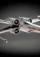 Detailed rendering of an X-Wing Fighter from Star Wars, showcasing its iconic design and intricate features.