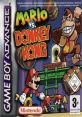 Cover art for Mario vs. Donkey Kong on Game Boy Advance featuring Mario and Donkey Kong in vibrant action.