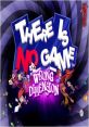 Colorful logo of "There Is No Game: Wrong Dimension," featuring quirky characters and whimsical art style.