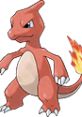 Charmeleon from Pokémon Snap, showcasing its fierce expression and fiery tail, a popular character in the Pokémon series.