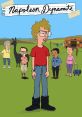 Animated scene featuring iconic characters from "Napoleon Dynamite," highlighting quirky humor and nostalgic style.