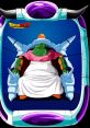 Grand Elder Guru from Dragon Ball Z, featuring his distinctive green skin and regal attire, surrounded by iconic spikes.