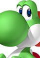 Yoshi character from Mario Party 2, featuring a vibrant green color and playful expression, ready for fun adventures.