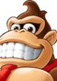 Cheerful Donkey Kong character with a big grin, featured in Punch-Out!! for Wii, showcasing vibrant animation and personality.