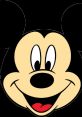 Cheerful Mickey Mouse face smiling with iconic round ears, representing fun and classic Disney magic in vibrant colors.