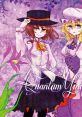 Two characters from Quantum Mind Touhou stand confidently, surrounded by purple florals, showcasing vibrant art style.