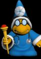 Kamek from the Super Mario franchise, dressed in blue with glasses, holding a staff, iconic in Wii U, 3DS, and Switch games.