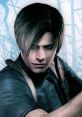 Leon Kennedy from Resident Evil, focused and ready for action against zombies in a bleak, atmospheric setting.