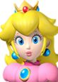 Princess Peach from Super Mario 64 with her iconic blonde hair, crown, and pink dress, embodying the classic video game character.