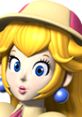 Princess Peach from Mario Party 2, showcasing her playful expression and iconic blonde hairstyle and accessories.