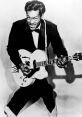 Chuck Berry performing with electric guitar, embodying 50s style and energy, perfect for the Blues #2 song generator.