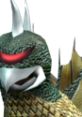 Gigan's fierce look showcases his iconic design, featuring green scales, sharp claws, and red eyes. Perfect for monster fans!