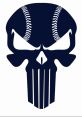 Stylized skull logo featuring baseball motifs for the 2024 Warriors Baseball Club, symbolizing strength and competition.