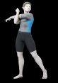 Wii Fit Trainer in an athletic pose, showcasing fitness and flexibility in Super Smash Bros. Ultimate style.