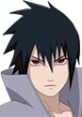 Sasuke Uchiha from Naruto, showcasing intense expression and iconic black hair in Naruto - Ninja Council 3 style.