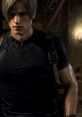 Leon S. Kennedy in RE4 Remake, focused and ready for action in a dimly lit environment, showcasing intense gameplay atmosphere.