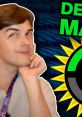 MatPat from The Game Theorists, pondering a game theory concept with a thoughtful expression and colorful graphics.