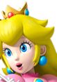 Princess Peach from Mario Party 3, featuring her iconic pink dress, golden crown, and surprised expression.