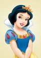 Snow White with her iconic blue and yellow dress, crown, and cheerful expression, embodies classic fairytale charm.