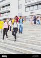 Leavingschool The of children laughing and playing on the playground fills the air, a cacophony of joy and excitement as