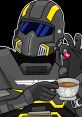 Helldivers 2 character enjoying a cup of coffee, symbolizing iconic voice lines and humorous moments in the game.