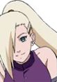 Ino Yamanaka from Naruto, featuring long blonde hair and a confident smile, showcasing her character in Ninja Council 3.