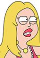 Francine Smith from American Dad, Season 3, with blonde hair and bold makeup, showcases her distinctive personality.