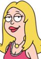 Francine Smith from American Dad, animated character with blonde hair, wearing pink top and necklace, seasons 1 and 2.