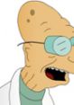 Professor Farnsworth from Futurama, Season 1-2, showcases eccentric genius with glasses and a lab coat, adding humor to science.