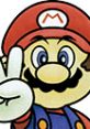 Mario giving a peace sign, iconic character from Super Smash Bros. 64, showcasing his playful demeanor and charm.