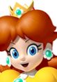 Cheerful Princess Daisy from Mario Party 3, featuring her iconic yellow dress and golden crown with jewels.