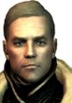 Col. Autumn from Fallout 3, showcasing his distinct military look and serious expression in the Wasteland.