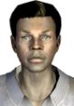 Character portrait from "Boxcars" in Fallout: New Vegas, featuring a detailed facial expression and attire.