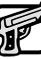 Stylized illustration of a handgun, showcasing detailed design elements of the firearm. Ideal for gun enthusiasts and collectors.