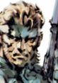 Solid Snake from Metal Gear Solid, depicted in a gritty style, showcasing his intense expression and readiness for battle.