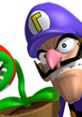 Waluigi in Mario Party 3, featuring his iconic purple hat and Piranha Plant companion, ready for an exciting game.