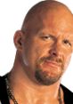 Stone Cold Steve Austin showing a fierce expression, embodying his iconic wrestling persona and powerful charisma.