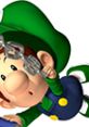 Baby Luigi holding a wrench, embodying fun and adventure in Mario Kart: Double Dash gameplay. Perfect for fans of the series!