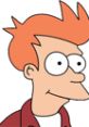 Fry from Futurama, Seasons 1 and 2, with orange hair and a quirky expression, embodying classic animated humor.