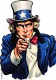 Uncle Sam Type your text to hear it in the voice of Uncle Sam. The character of Uncle Sam stands as a national