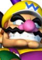 Wario grinning mischievously, showcasing his iconic style from Mario Kart: Double Dash, ready to race with flair.