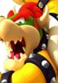 Bowser from Mario Kart: Double Dash, showcasing his fierce expression and iconic spiked collar.