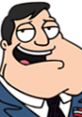 Stan Smith from American Dad, Season 3, showcasing his confident and humorous expression in a blue suit.