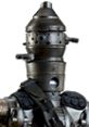 Close-up of IG-88 from Star Wars Jedi Knight – Jedi Academy, featuring its metallic design and intricate details.