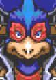 Character portrait of a prominent figure from Star Fox 2, showcasing vibrant pixel art design and unique features.