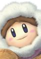 Ice Climber Nana smiling, featuring her signature fluffy hood in Super Smash Bros. Brawl. Iconic gaming character.