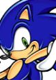 Sonic the Hedgehog in classic pose from Sonic Adventure 2, showcasing his iconic blue color and confident expression.